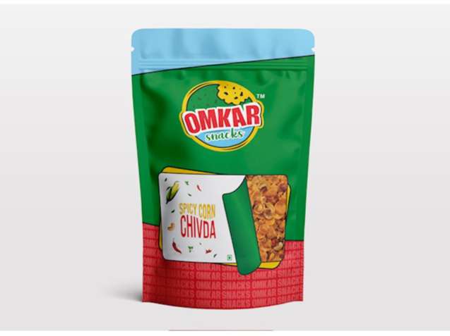 Omkar Snacks | Spicy Corn Chivda  200 gms I Pack of 1 I Healthy Traditional snacks with 50% less oil| No Added Preservative | Spicy - Crunchy - Chatpata - Savoury - Namkeen I