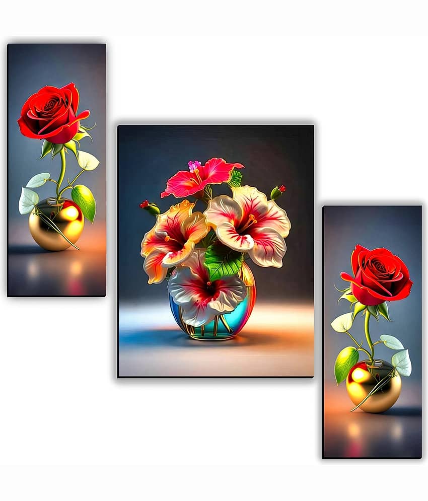 TNFArt Set Of 3 Flower Pots Home Decor Gift Items For Living room 12 x 18 inch