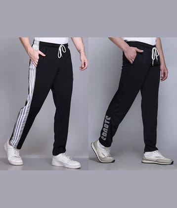 HVBK Multicolor Polyester Men's Trackpants ( Pack of 2 )