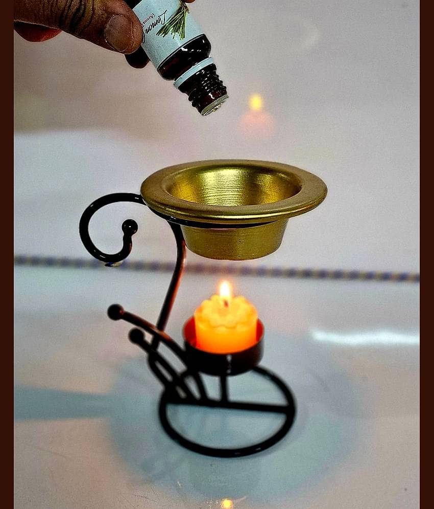 R.R.V. International Brass Aroma Oils & Diffusers Set - Pack of 1