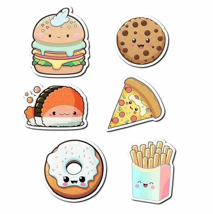Bindian Printed MDF Wooden Kitchen Fridge Magnets, Set of 4, for Women, Girls, Housewives (Color 16) Bindian Printed MDF Wooden Kitchen Fridge Magnets, Set of 4, for Women, Girls, Housewives (Color 16)