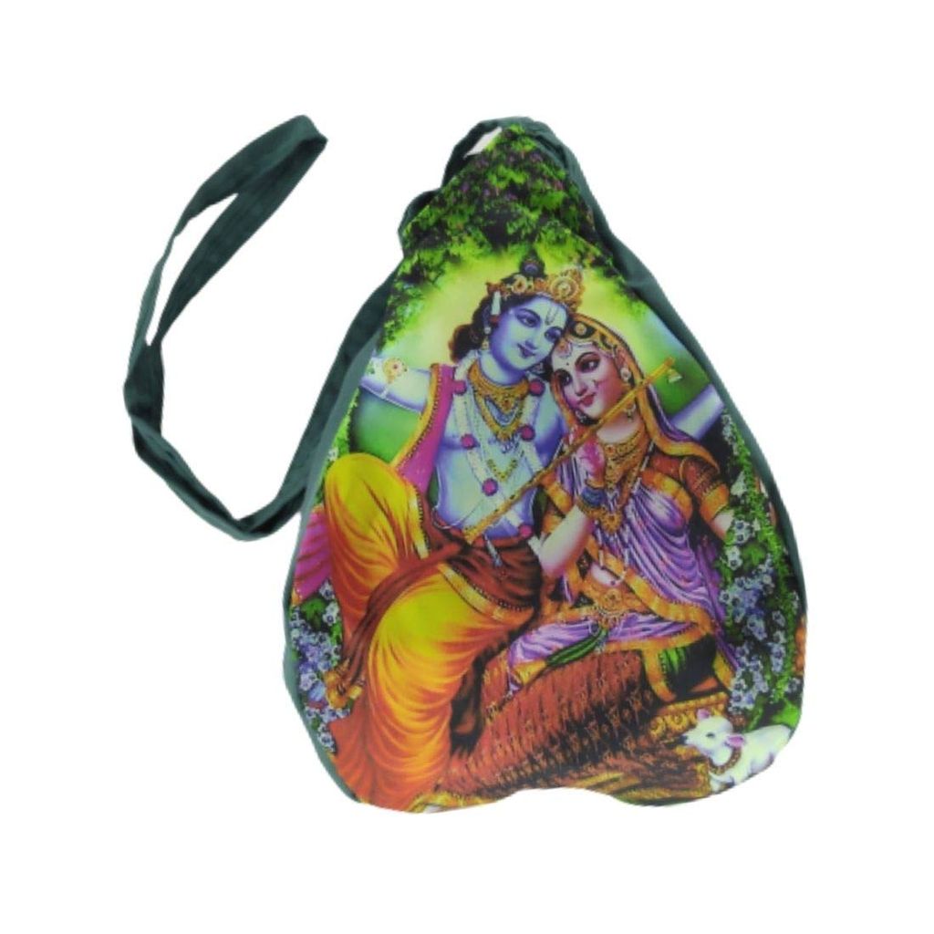 MAYAPURI Radha Krishna Printed Japa Mala Bag/Chanting Bag/Gomukhi Bag with Zip Pocket (Pack of 1) - Pooja Needs | Buy online on ZillyBuy