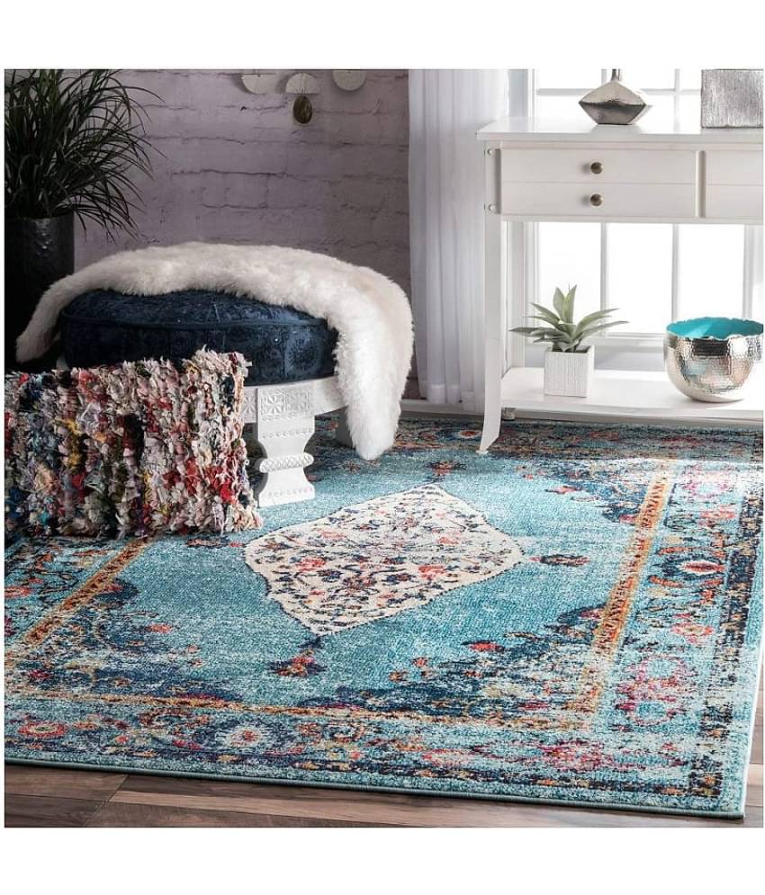 Status Assorted Polyester Carpet Abstract 3x5 Ft