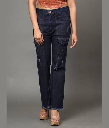 AngelFab - Blue Denim Bootcut Women's Jeans ( Pack of 1 )