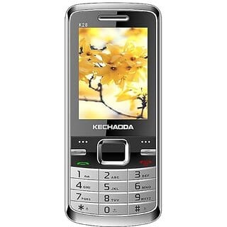 KECHAODA K28 (Dual SIM, 2.4 Inch Display, 1800mAh Battery, Black-Silver 32GB)