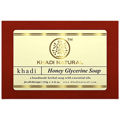 Khadi Natural Honey Glycerine Handmade Herbal Soap, 125 g