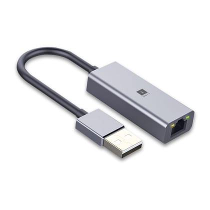iBall Bridge 100E USB to 100M Ethernet Adapter, Link Indicator, 10/100 Mbps Network Speed, Aluminium case