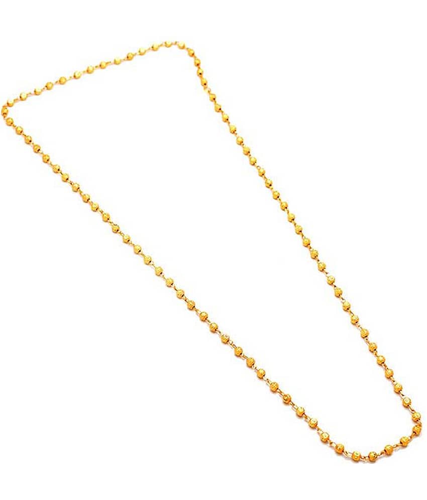 Jewar Mandi Gold Plated Chain ( Set of 1 )