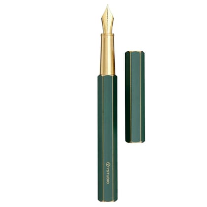 YSTUDIO Classic Revolve Fountain Pen - Green-F