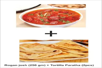 Veg Rogan Josh + Tortilla Paratha