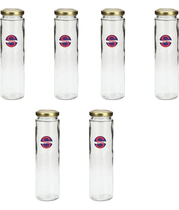 Afast Glass Container, Transparent, Pack Of 6, 500 ml