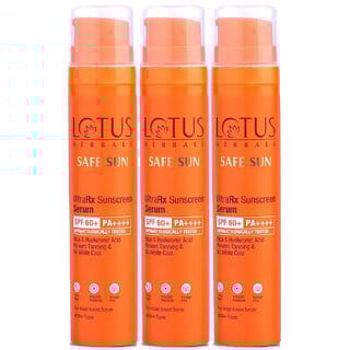 Lotus Herbals Ultrarx Sunscreen Serum Spf 60 PaFor All Skin TypesDermatologically Tested 50Ml  (Pack Of 3)