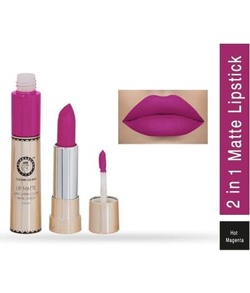 Colors Queen 2 in 1 Matte Finish Water Proof Lipstick Love Peach (Shade - 34)