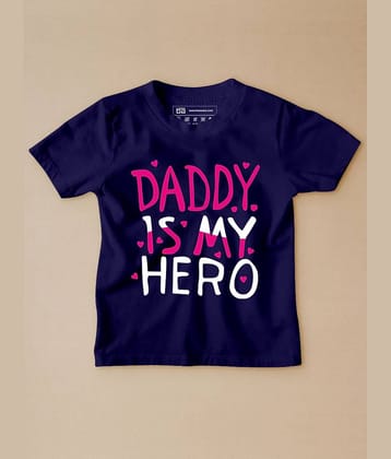 Be Awara Pack of 1 Unisex for Baby Cotton T-Shirt ( Navy )