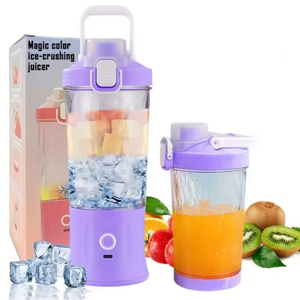 Electric Crusher Juicer With Multicolor Light, 8 Blades (600 ML / Multicolor) Electric Crusher Juicer With Multicolor Light, 8 Blades (600 ML / Multicolor)