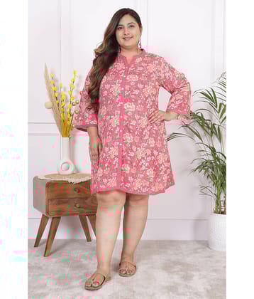 Swasti Women's Cotton Tunic ( Pink )