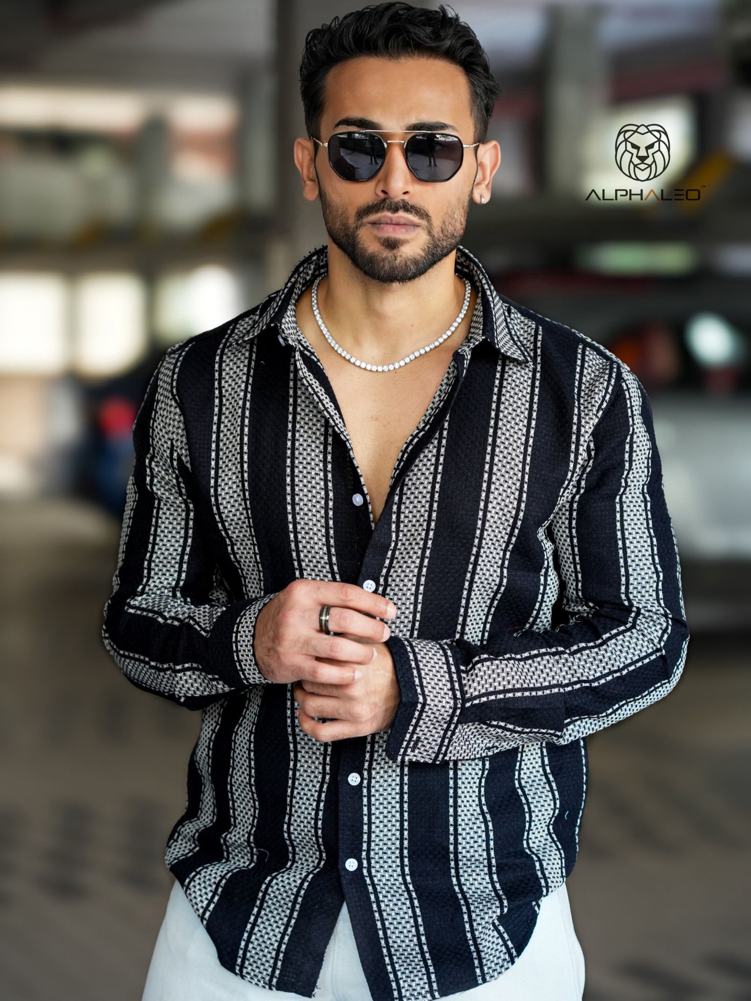 Espana Jute Dobby Textured Relaxed Fit Shirt Black-2x-large / Black / Espana Jute Dobby Textured relaxed fit shirt