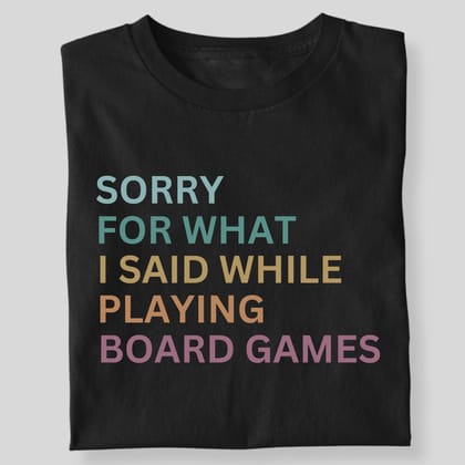PLAYING BOARD GAMES-Black / S