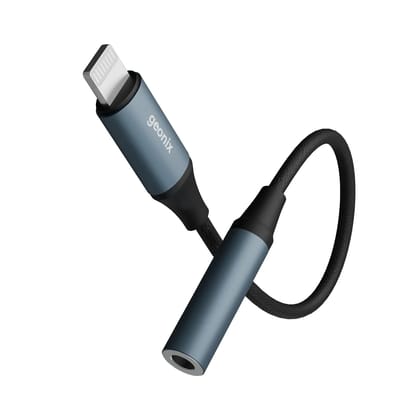 Geonix Befit AX8 8-Pin to 3.5mm AUX Audio Adapter| MFi-Compatible | Built-in DAC Chip | Supports Calling & Music | Durable Nylon Braided Cable