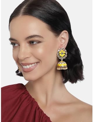 Generic Women's Rose Gold Plated Alloy Earrings-PID47331