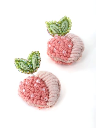 Mini Peach Earrings