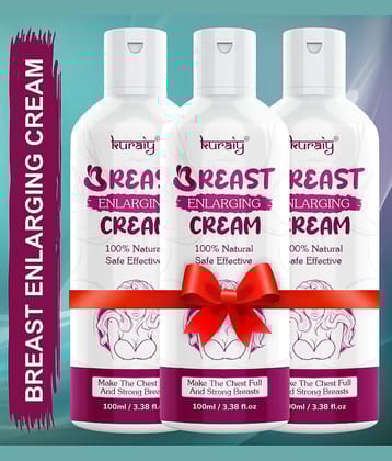 KURAIY Breast Tightening and Lifting Breast Enhancement Cream 100ml Pack Of 3