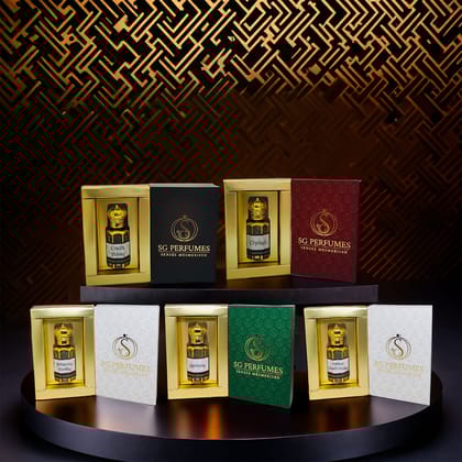 Oudh & Tobacco Set Pack of 5 - SG Perfumes- 12ml Each