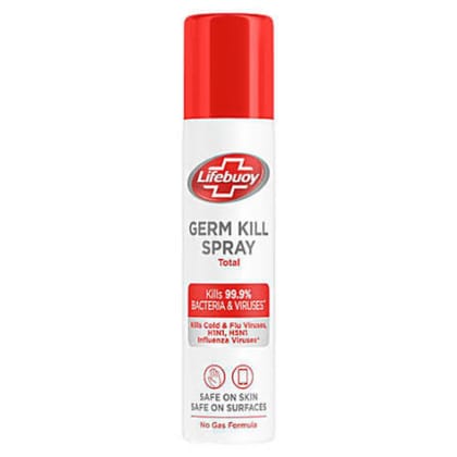 Lifebuoy Germ Protection Spray Total - Kills 99.9% Bacteria & Viruses, 85 Ml Lifebuoy Germ Protection Spray Total - Kills 99.9% Bacteria & Viruses, 85 Ml
