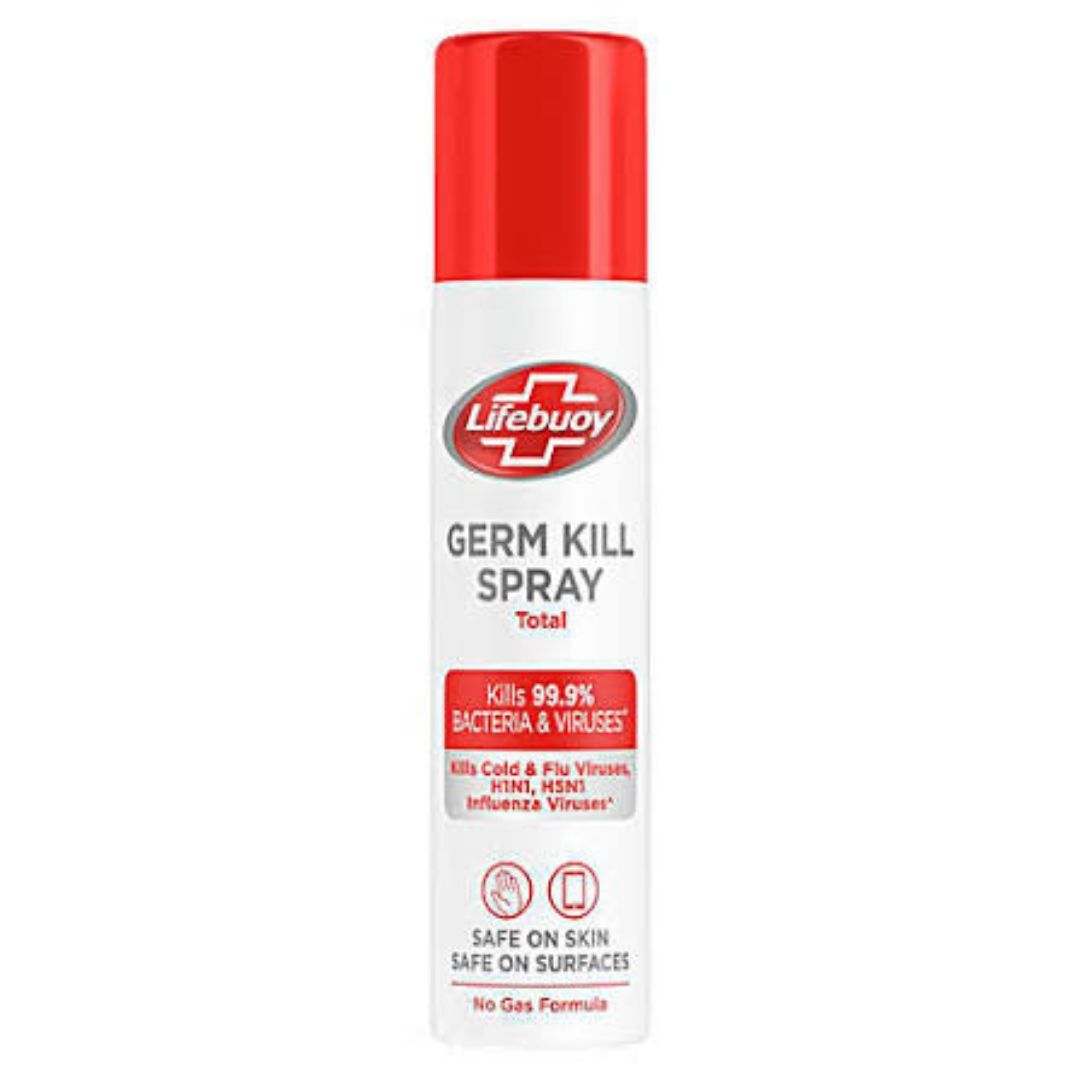 Lifebuoy Germ Protection Spray Total - Kills 99.9% Bacteria & Viruses, 85 Ml