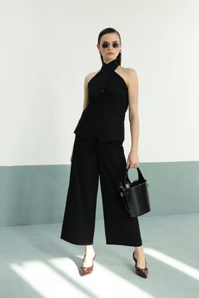 Mimosa Co-ord Set: Black-XS