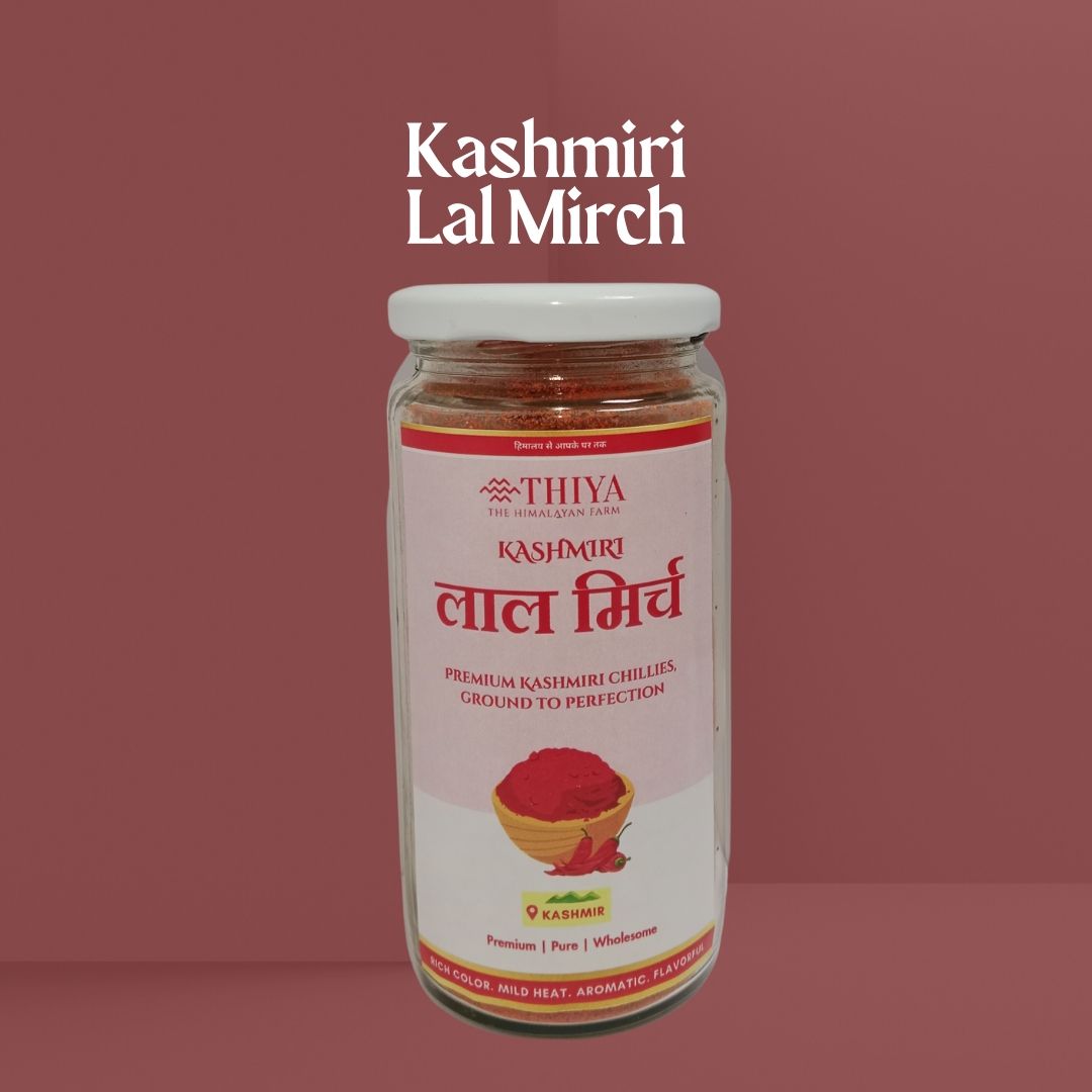 Thiya Kashmir Lal Mirch (150gm) | Kashmir's Finest | Sun-Dried