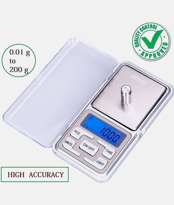 Dealcrox-Digital Display 0.1 g to 200 g Mini Pocket Weight Scale Measurement Jewellery Weighing Machine (Multicolor)