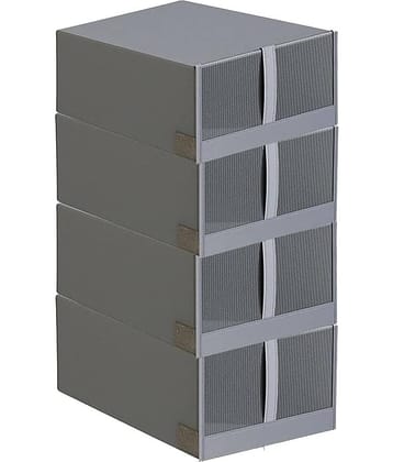 House Of Quirk Synthetic 4 Tier Shoe Rack Multi Color