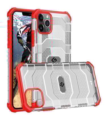 Explorer Series [Certified Military Grade Protection] Back Cover for Apple iPhone 12 Pro Max (6.7 inch), Tangy Red