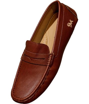 Neemans Dress Loafers Tan Men's Driving Shoes