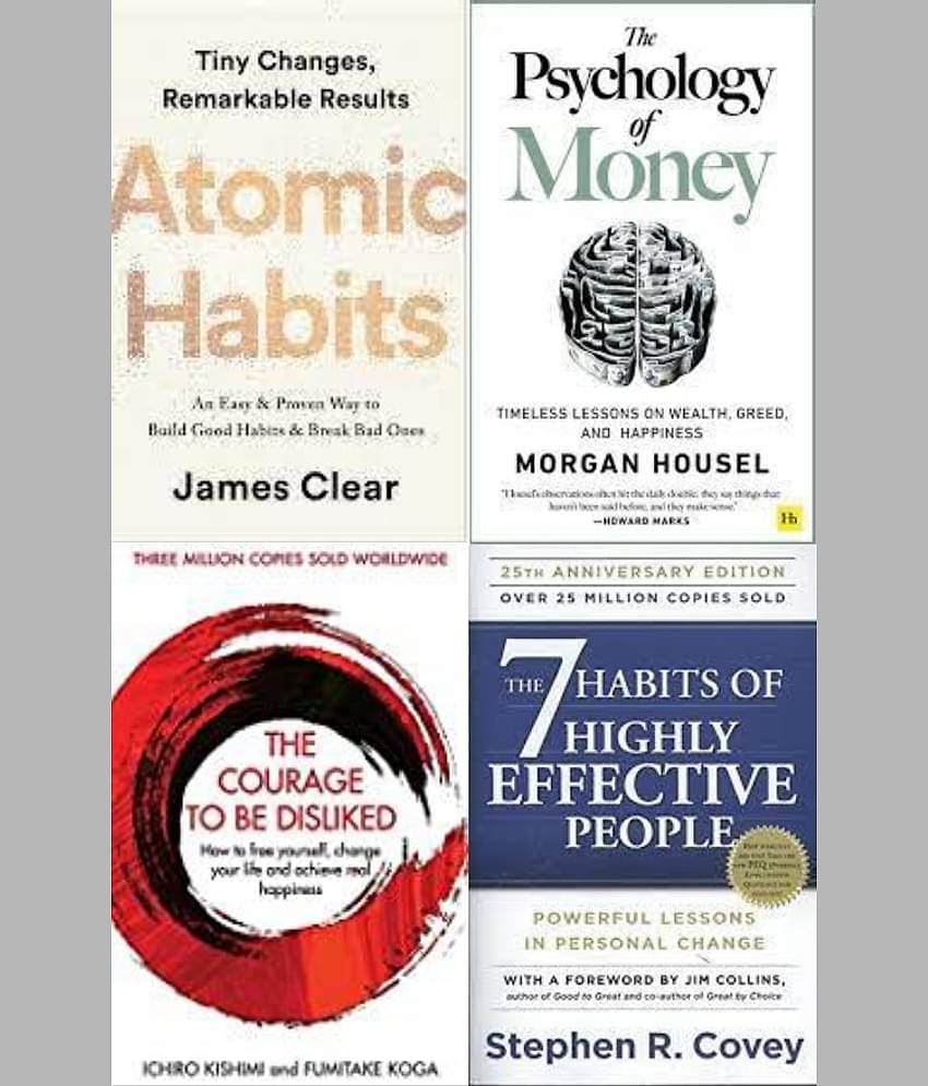Atomic Habits + The Psychology of Money+ The Courage To Be Disliked + 7 Habits