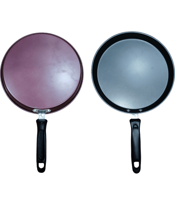 Shopeleven Tawa Non Stick Aluminium Dosa Tawa/Flat Tawa Copper Bottom Bakelite Handle 3 mm Thickness 24 cm Diameter