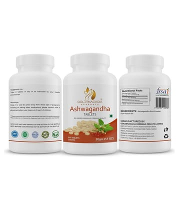 GOLDENACACIA HERRBALS Ashwagandha 500mg 60 Tablets Tablets 1 mg