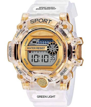 Renaissance Traders - White Silicon Digital Men's Watch