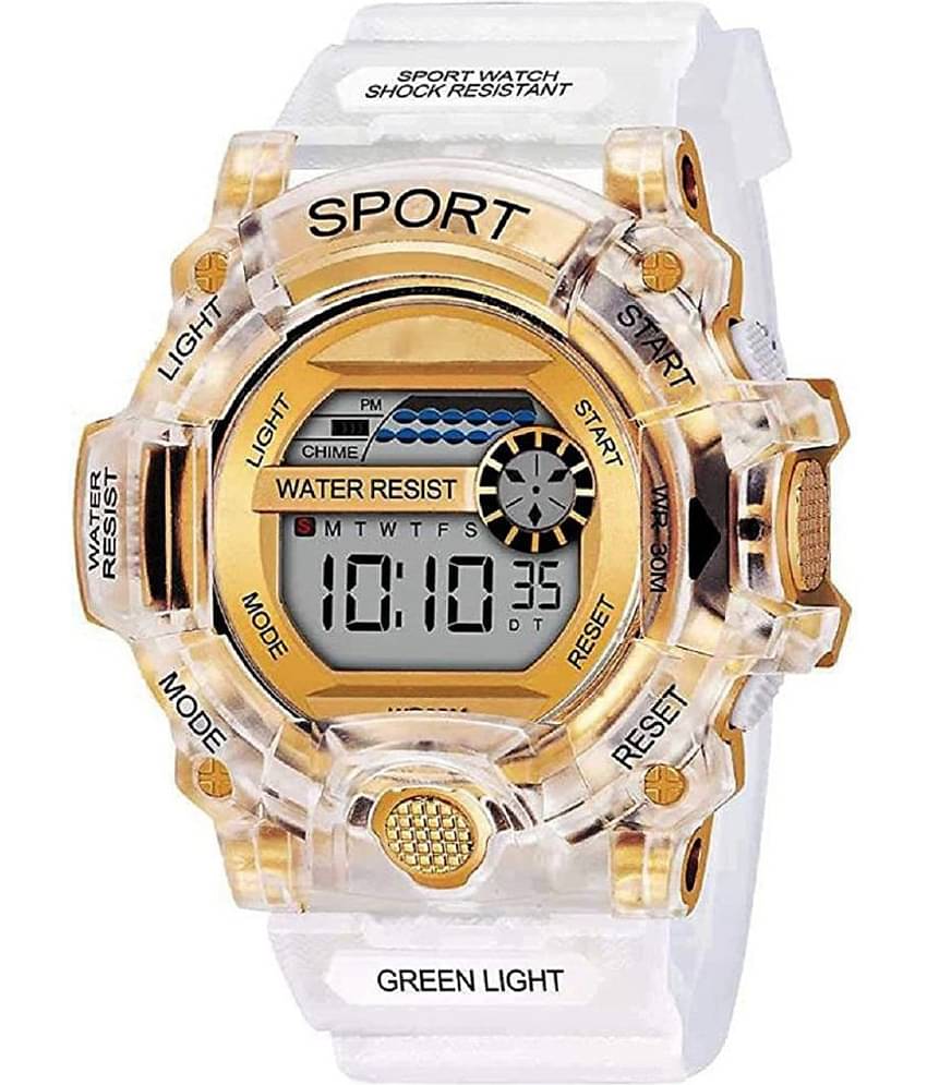 Renaissance Traders - White Silicon Digital Men's Watch
