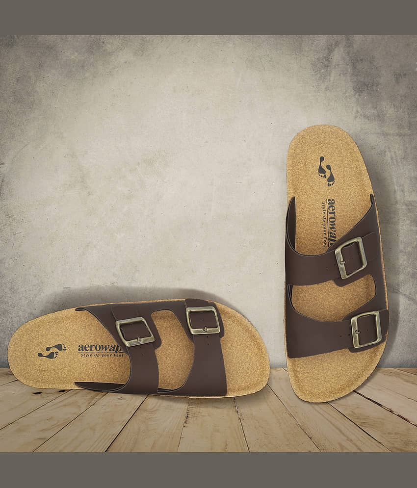 Aerowalk - Black Men's Slide Flip Flop