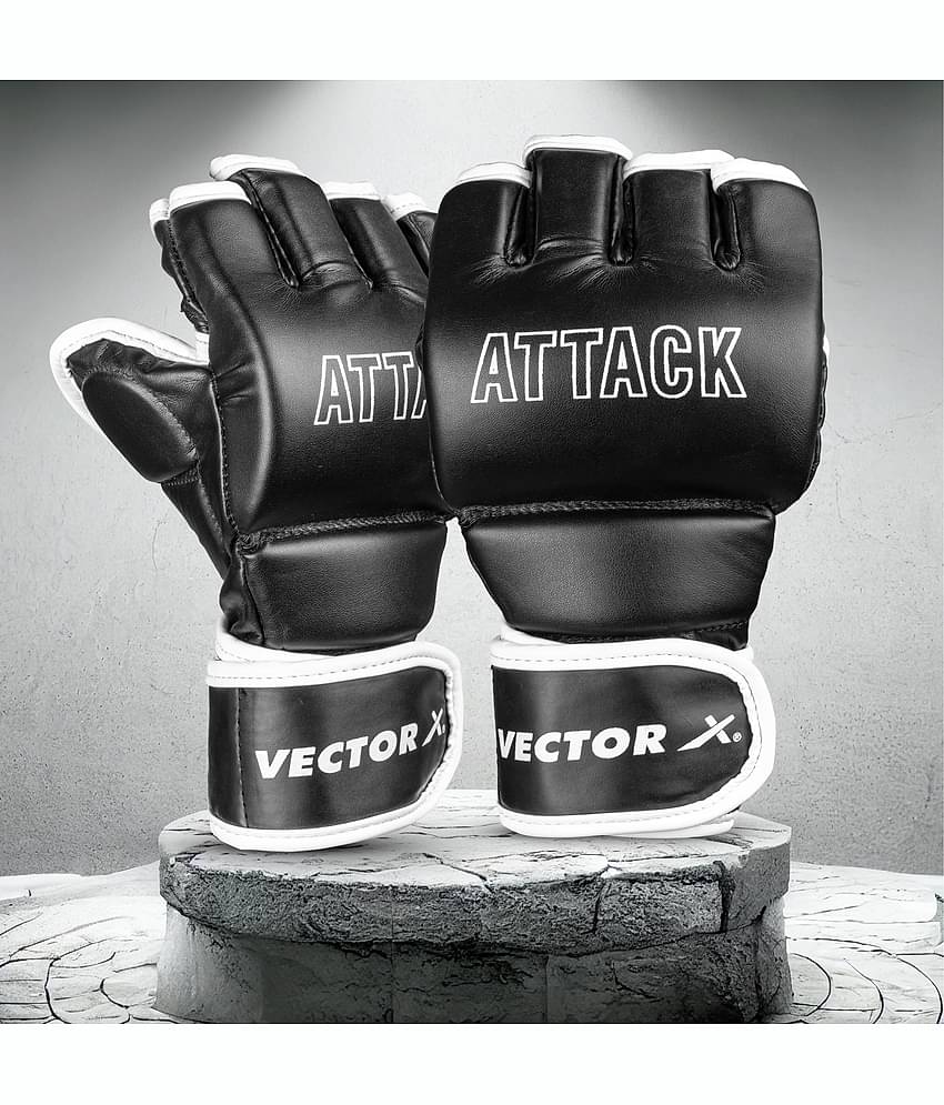 Vector X Black Synthetic Leather Gloves L-XL