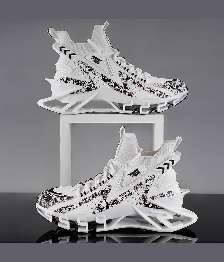 ATOM Multi Print Black Men's Lifestyle Shoes