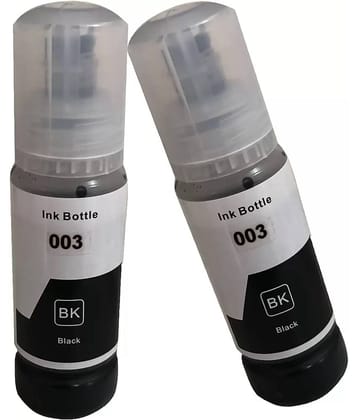 TEQUO L3210 For 003 Black Pack of 2 Cartridge for Ink for EPS0N 003,001, L5190,L3150,L3110,L1110,L4150,L6170,L4160,L6190,L6160