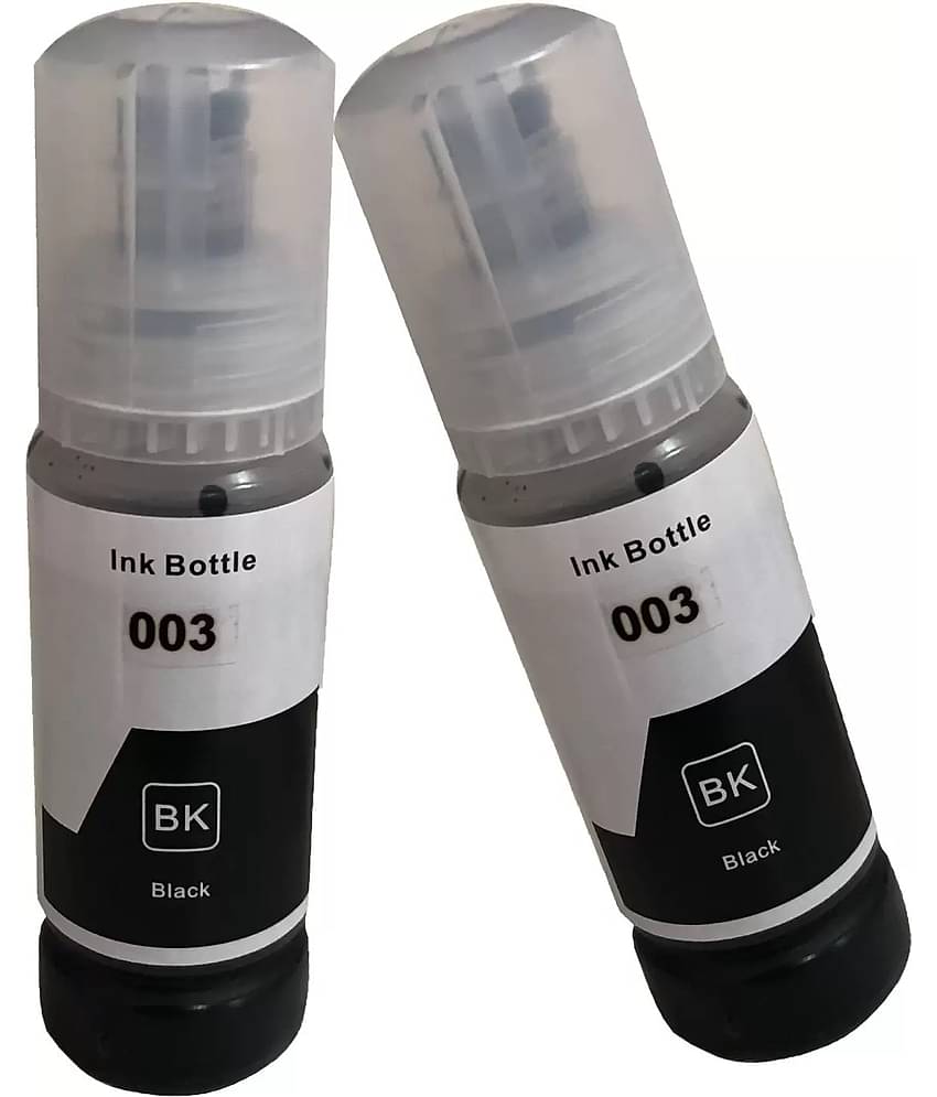 TEQUO L3210 For 003 Black Pack of 2 Cartridge for Ink for EPS0N 003,001, L5190,L3150,L3110,L1110,L4150,L6170,L4160,L6190,L6160