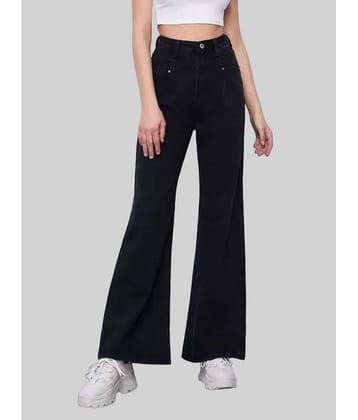 DKGF Fashion - Black Denim Bootcut Women's Jeans ( Pack of 1 )