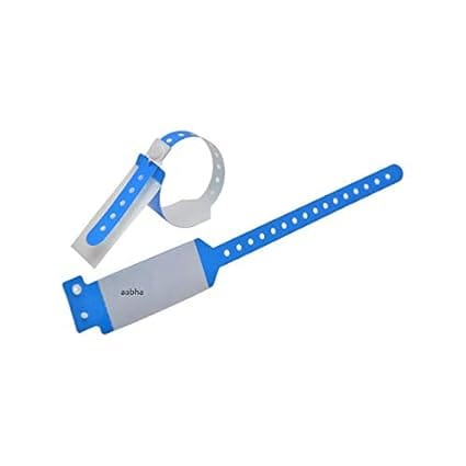 AAbha Patient Identification Band for Adult pack of 100 / Patient wrist/ID Band