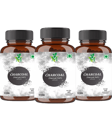 Charcoal Activated Veg. Capsules Pack of 3 - 60's