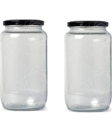AFAST Airtight Storage  Glass Food Container Set of 2 1000 mL