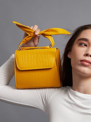 Fiorella Yellow Cross Body Bag-Sling Bag